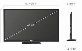 Image result for Sharp TV Dimensions