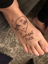 Image result for Alien Smoking Weed Tattoo