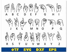 Image result for Sign Language Font