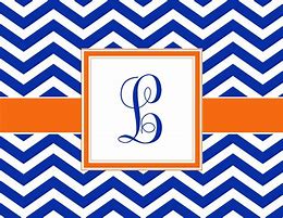Image result for Monogram FA in Royal Blue and Orange