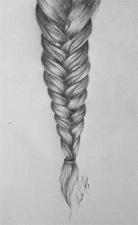 Image result for Braided Hair Drawing