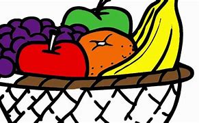Image result for Fruit Basket Drawing for Kids