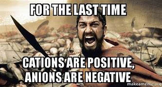 Image result for Cations Are Positive Memes