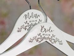 Image result for Personalised Bride Wedding Hanger
