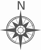 Image result for Compass Rose Black and White