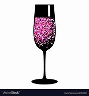 Image result for Pink Champagne Glass Vector