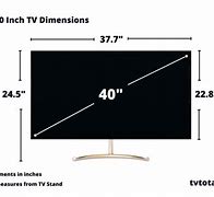 Image result for 40 Inches TV Dimensions