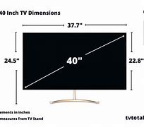 Image result for Big TV Dimensions