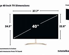 Image result for 40 Inch LED TV Size