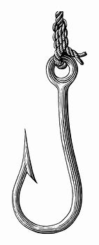 Image result for Simple Line Drawing Fish Hook H