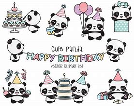 Image result for Birthday Panda Cartoon