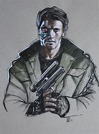Image result for Terminator 1 Movie Concept Art