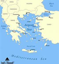 Image result for Mediterranean and Aegean Sea Map