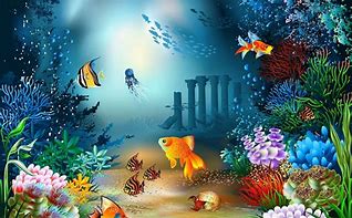 Image result for Under the Sea Backdrop