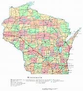 Image result for WI State Map US Map