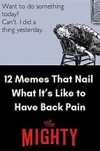 Image result for Back Pain Relief Meme