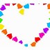 Image result for Rainbow Glitter Heart Black Background
