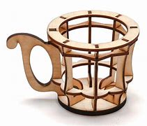 Image result for Laser-Cut Coffee Cup Holder