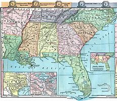 Image result for Map of Southern United States