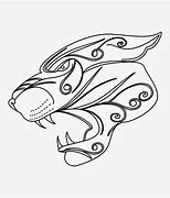 Image result for Panther Tattoo Stencil