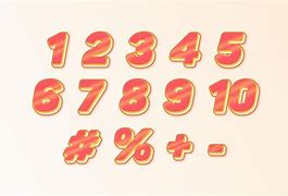 Image result for Cute Printable Numbers Orange