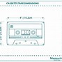 Image result for Cassette Tape Dimensions