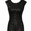 Image result for Black Sequin Dresses