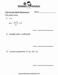 Image result for 12th Grade Math Homework