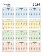 Image result for 2034 Calendar
