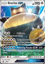 Image result for Pokemon Snorlax GX Card