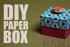 Image result for Homemade Box Made Out of Paper