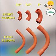 Image result for 60 Degree Elbow Orange PVC