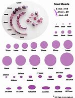 Image result for Sizes of Beads Chart