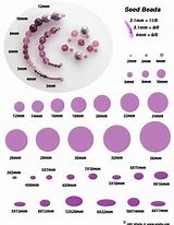 Image result for Free Printable Bead Size Chart