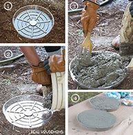 Image result for Homemade Stepping Stone Molds
