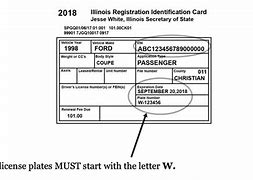 Image result for Illinois Vehicle Registration Card