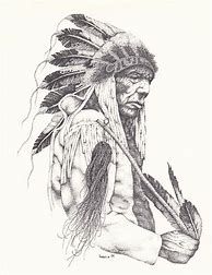 Image result for Native American Indian Pencil Drawings