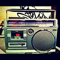 Image result for Vintage Ghetto Blaster Boombox