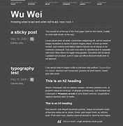 Image result for Wu Wei Examples