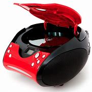 Image result for Portable CD Player Red Black