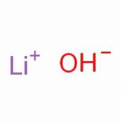 Image result for Lithium Hydroxide Formula
