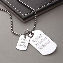 Image result for Dog Tags for Men Personalized Two Sides