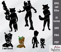 Image result for Groot Silhouette