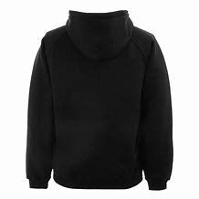 Image result for Plain White Hoodie with Black Pocket