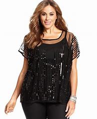 Image result for Plus Size Sequined Tops