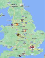 Image result for Map of English Premier League Soccer Teams