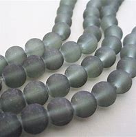 Image result for 8Mm Frosted Glass Round Beads