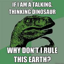 Image result for Thinking Raptor Meme