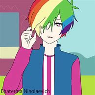 Image result for Anime Rainbow Dash Boy