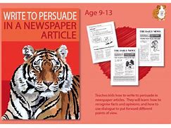 Image result for Persuasive Newspaper Article